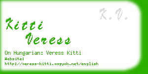 kitti veress business card